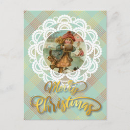 Postal de Vintage Navidades personalizados