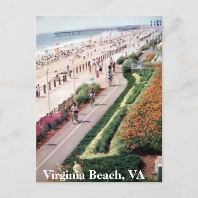 Postal de Virginia Beach Virginia a partir de 1992 (Anverso)