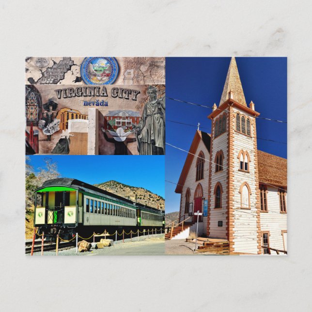 Postal de Virginia City, Nevada (Anverso)