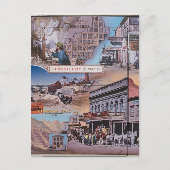 Postal de Virginia City Nevada (Anverso)