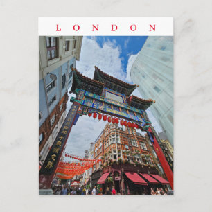 Postal de visión de la Puerta de Chinatown en Lond