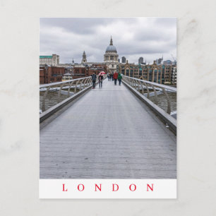 Postal de visión del puente del Milenio de Londres