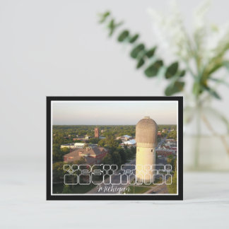 Postal de vista aérea de Ypsilanti Michigan