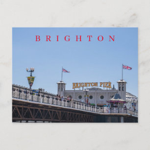postal de vista de Brighton Pier