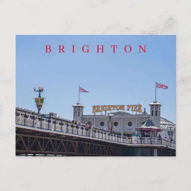postal de vista de Brighton Pier (Anverso)