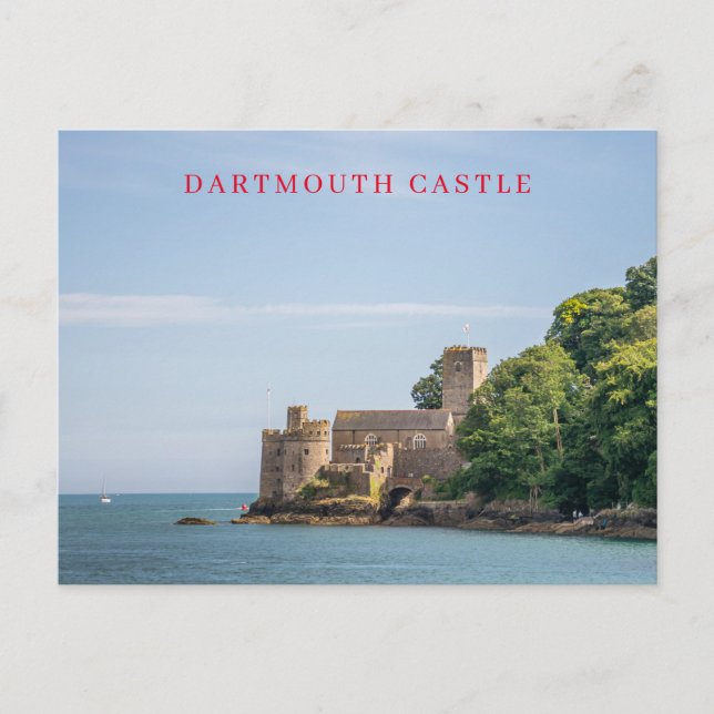 postal de vista de Castillo de Dartmouth (Anverso)