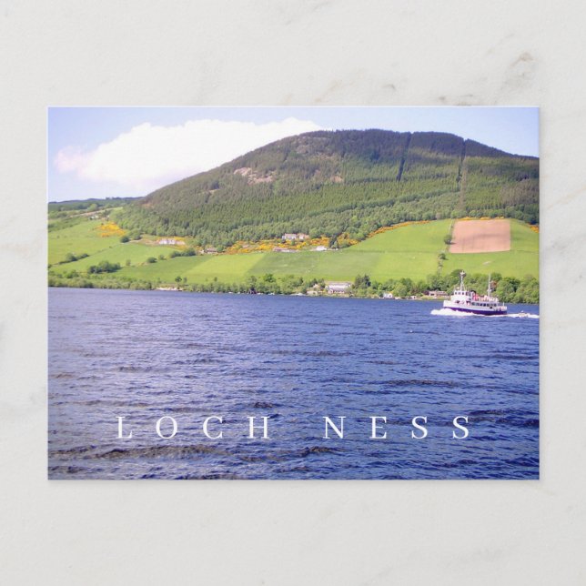 postal de vista de Loch Ness (Anverso)