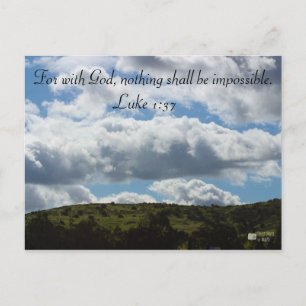 postal de vista de montaña