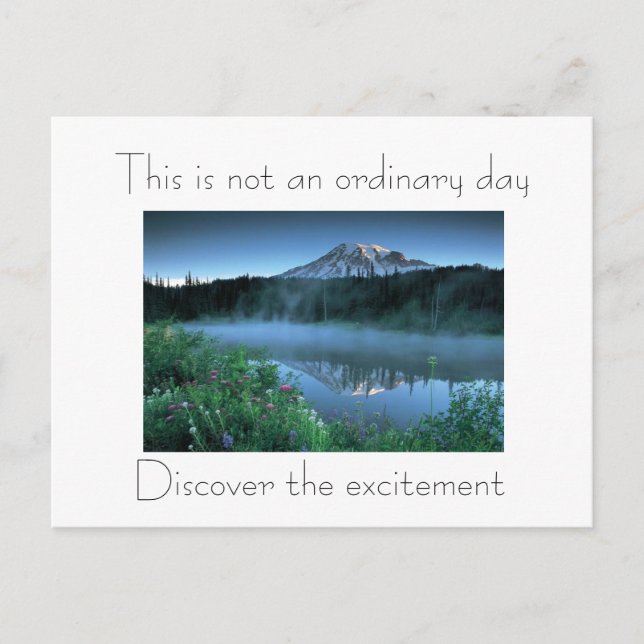 postal de vista de montaña (Anverso)