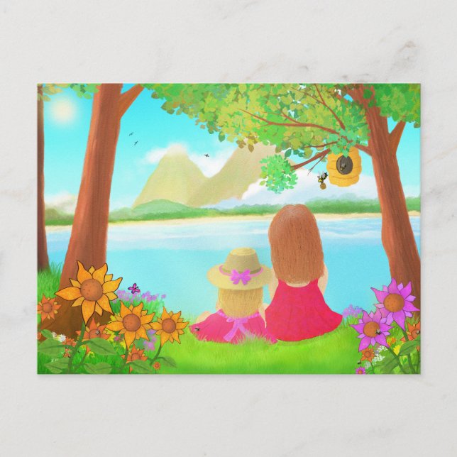 Postal de vista de sueño (Anverso)