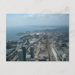 postal de vista de torre CN