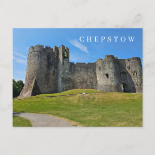 Postal de vista del castillo de Chepstow