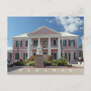 Postal de vista del Parlamento de las Bahamas