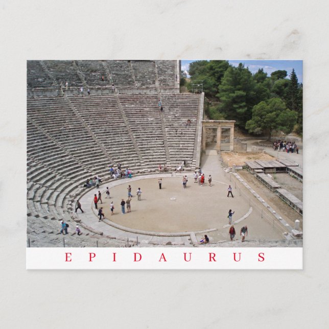 Postal de vista del Teatro Epidaurus (Anverso)