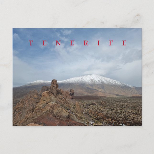 Postal de vista Tenerife Monte Teide (Anverso)