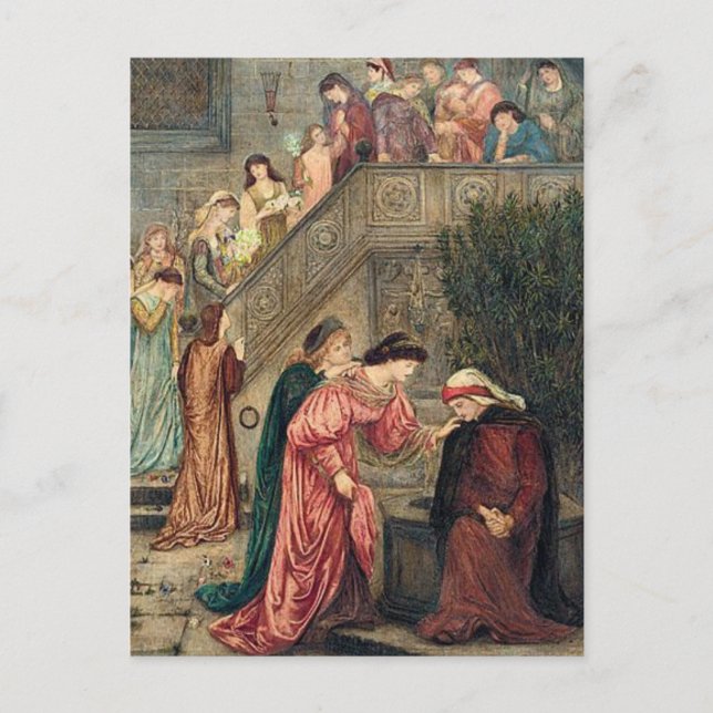 Postal De Vita Nuova de Dante, Maria Spartali Stillman P (Anverso)