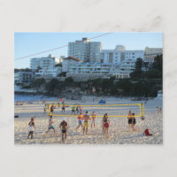 Postal de voleibol de playa Bondi