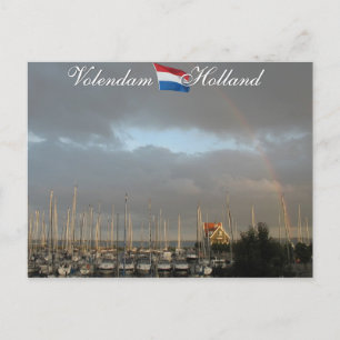 Postal de Volendam Harbour Holland