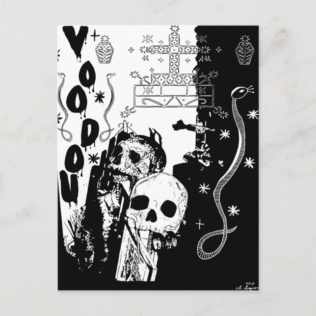 postal de voodou (Anverso)