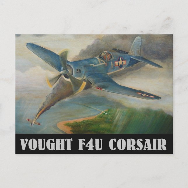 Postal de Vought F4U Corsair (Anverso)