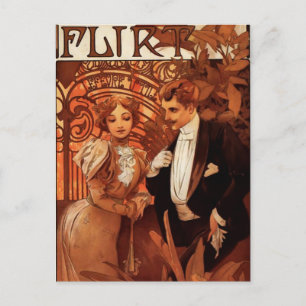 Postal de vuelo de Alphonse Mucha