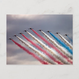 Postal de vuelo patriótica
