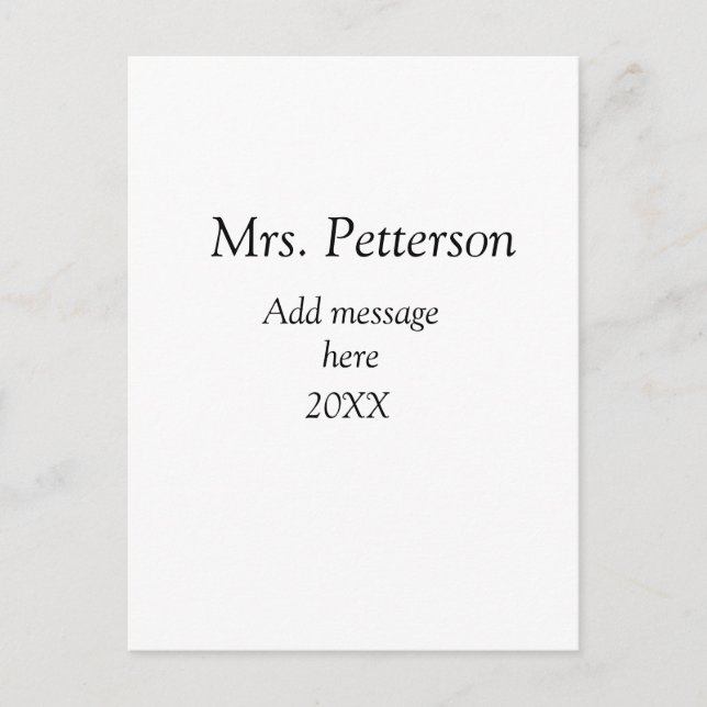 Postal De vuelta a la apreciación de los profesores escol (Anverso)