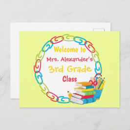 Postal De vuelta a la escuela