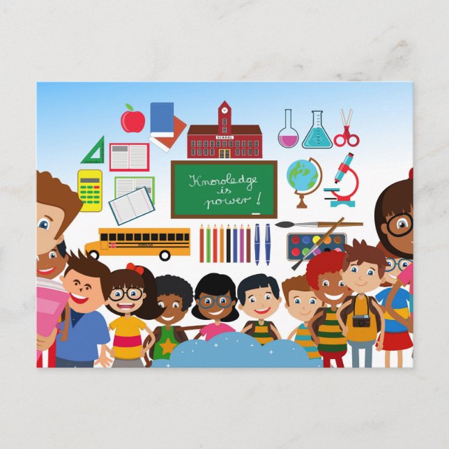 Postal De vuelta a la escuela (Anverso)