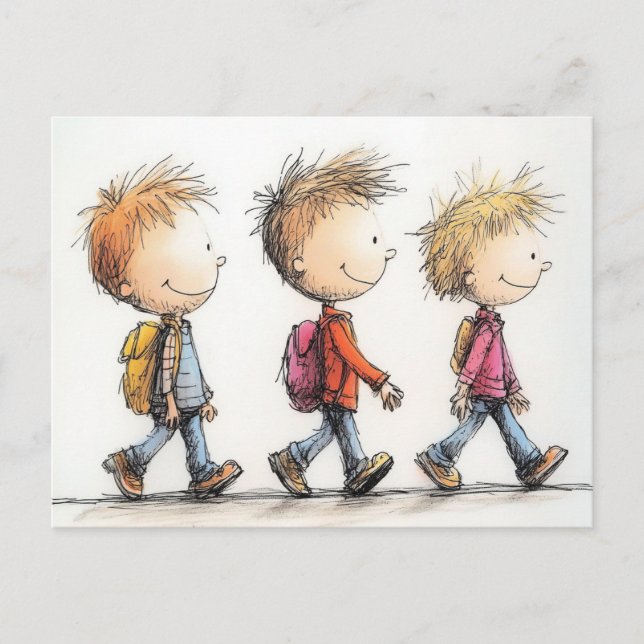 Postal De vuelta a la escuela (Anverso)