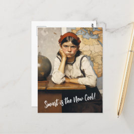 Postal De vuelta a la escuela estilo de los dibujos de No