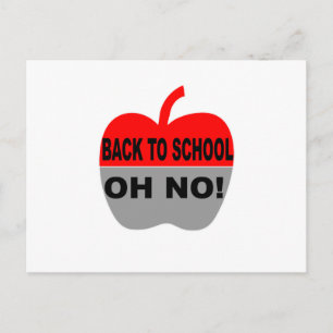Postal De vuelta a la escuela Oh no