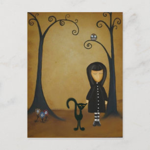 Postal De vuelta en negro