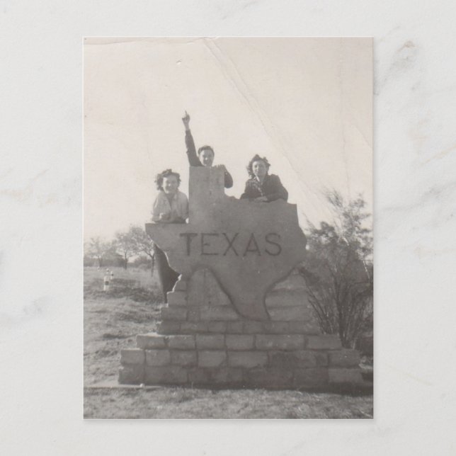 Postal ¡De vuelta en Texas! (Anverso)