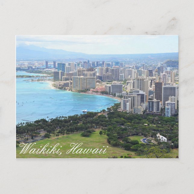 Postal de Waikiki (Anverso)
