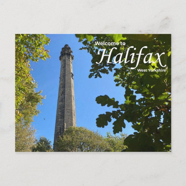 postal de Wainhouse Tower Halifax (Anverso)