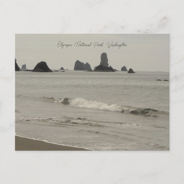 Postal de Washington Beach para el Parque Nacional (Anverso)