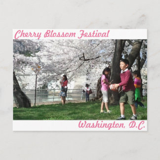 Postal de Washington, D.C. Cherry Blossom