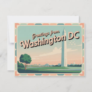 Postal de Washington DC   Saludos desde