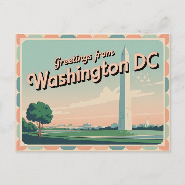 Postal de Washington DC | Saludos desde (Anverso)