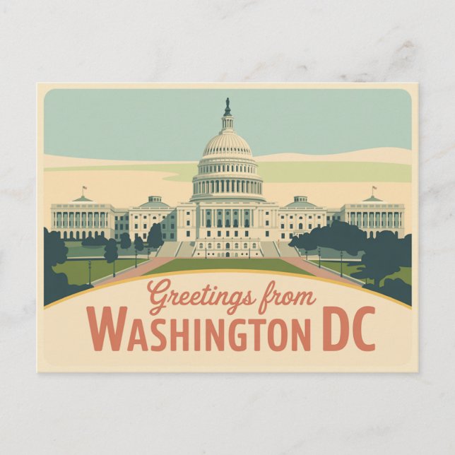 Postal de Washington DC | Saludos desde (Anverso)