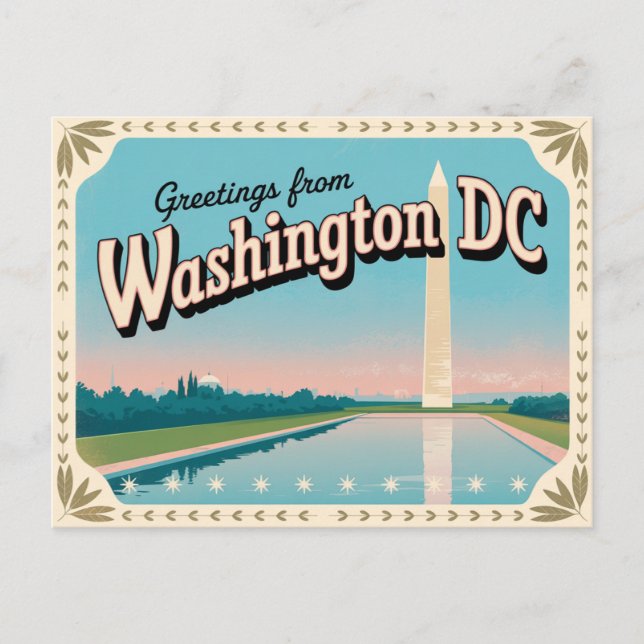 Postal de Washington DC | Saludos desde (Anverso)