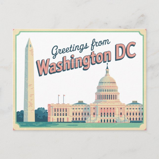 Postal de Washington DC | Saludos desde (Anverso)