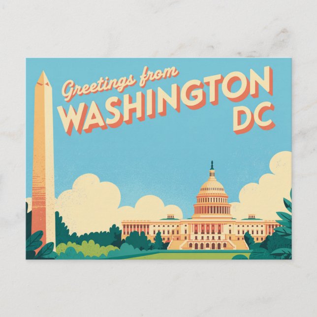 Postal de Washington DC | Saludos desde (Anverso)