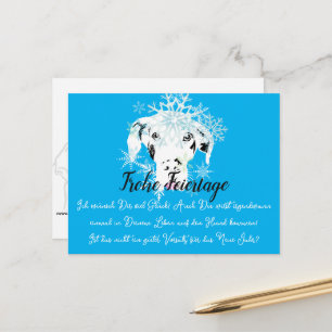 Postal de Weihnachten mit Neujahrsvorsatz