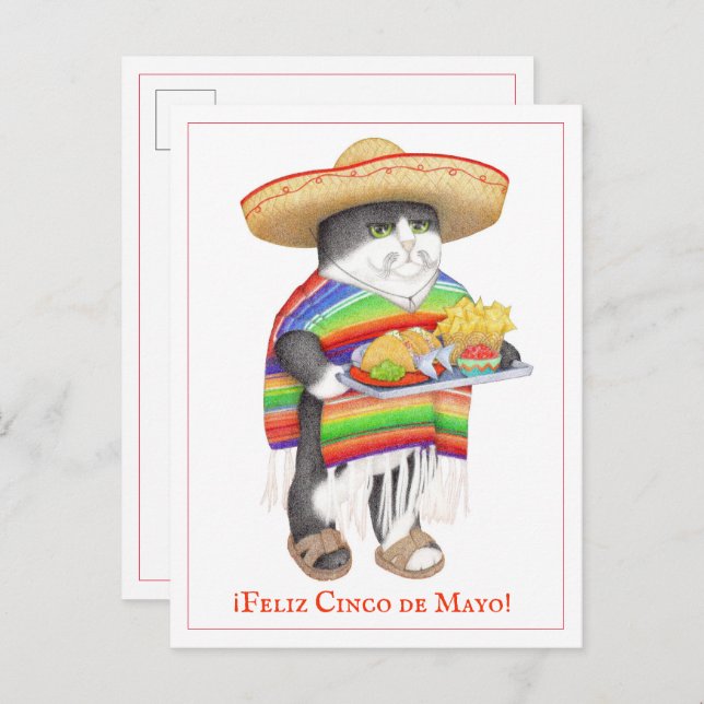 Postal de WENDELITO Cinco de Mayo (Anverso / Reverso)