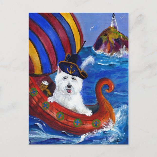 Postal de Westie (Anverso)