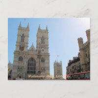 postal de Westminster Abbey London Reino Unido