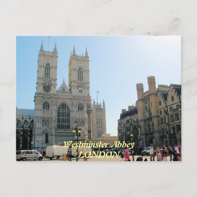 postal de Westminster Abbey London Reino Unido (Anverso)