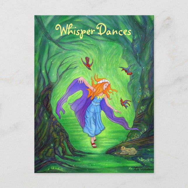 Postal de Whisper Dances de Mike Winterbauer (Anverso)